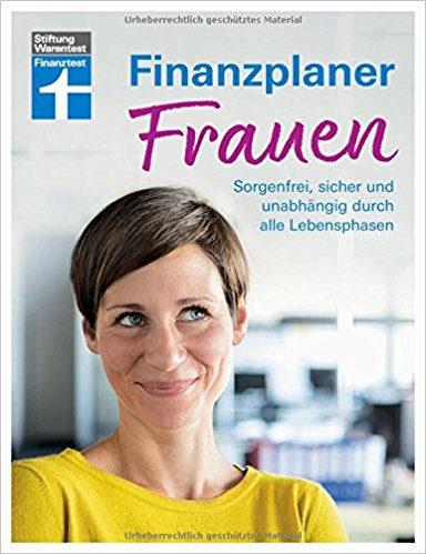 Schon das Cover zeigt: Test fehlte Mut, sonst würde uns die Frau selbstbewusst anlächeln., statt wegzusehen. Broschüre: Finanzplaner Frauen