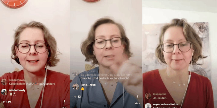 Finanzwissen to go - mit der Geldfrau live auf Instagram, Woche 1