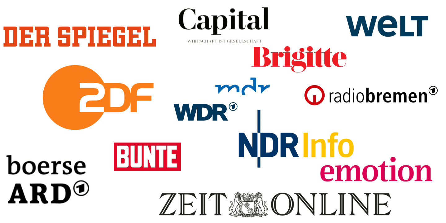 Medienpräsenz von Ökonomin Dani Parthum - ZDF, Spiegel, WDR, NDR, Capital und Zeit Online.